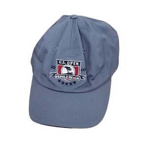 US Open 2010 Adjustable Strap Back Mens Pebble Beach Golf Blue‎ USGA Hat Cap